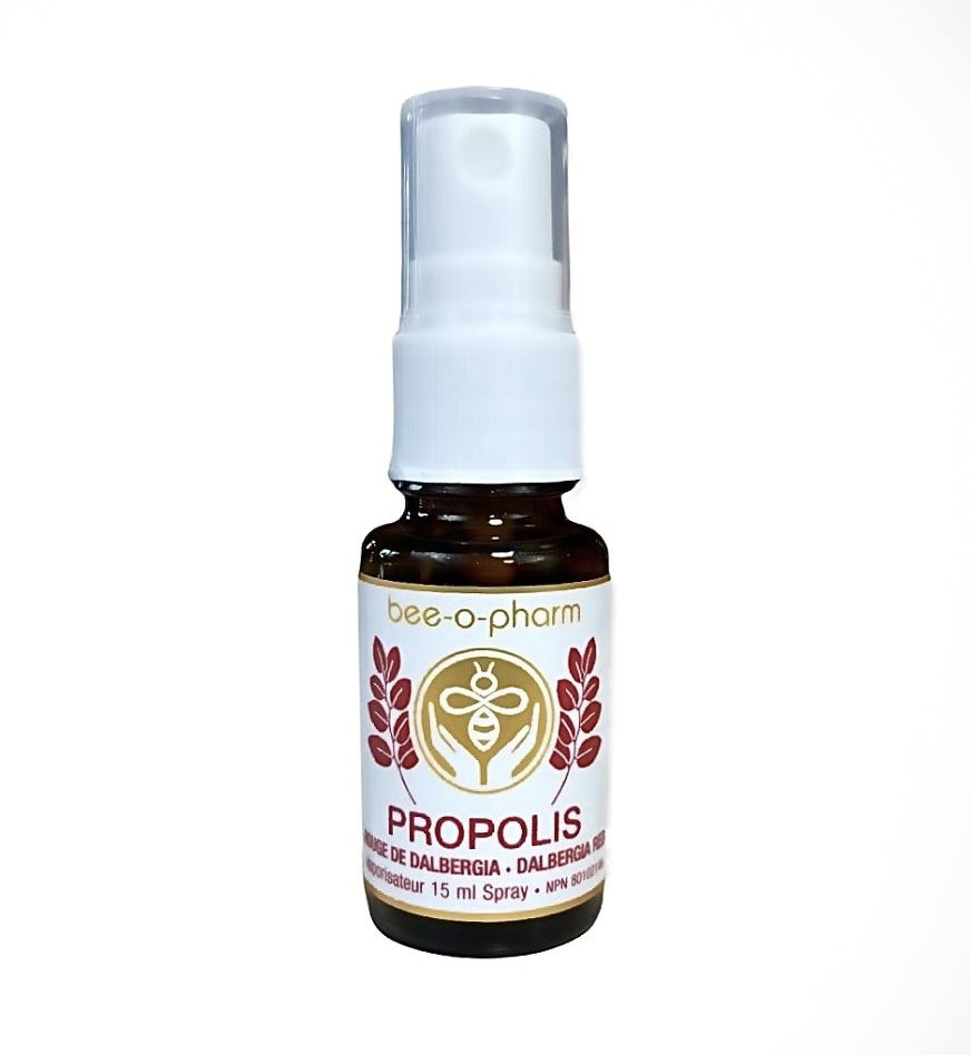 Vaporisateur de Propolis Rouge de Dalbergia - Spray mal de gorge - Bee-O-Pharm - 15ml